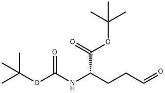 L-Norvaline, N-[(1,1-dimethylethoxy)carbonyl]-5-oxo-, 1,1-dimethylethyl ester Structure