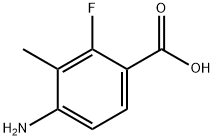 Benzoic acid, 4-aMino-2-fluoro-3-Methyl- Structure