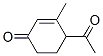 2-Cyclohexen-1-one, 4-acetyl-3-methyl- (9CI) 구조식 이미지