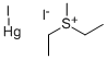 Diethylmethylsulfonium iodide mercuric iodide addition compound Structure