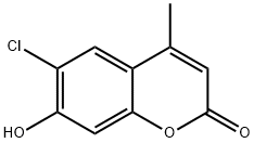 6-CHLORO-7-HYDROXY-4-METHYL-2H-CHROMEN-2-ONE Structure