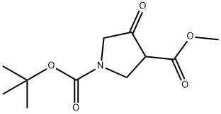 1,3-Pyrrolidinedicarboxylic acid, 4-oxo-, 1-(1,1-diMethylethyl) 3-Methyl ester Structure