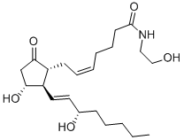 DINOPROSTONE ETHANOLAMIDE Structure