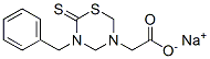 sodium 5-benzyl-6-thioxodihydro-2H-1,3,5-thiadiazine-3(4H)-acetate 구조식 이미지