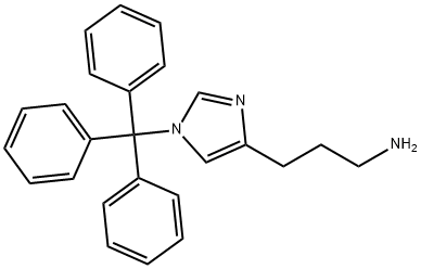 3-(1-TRITYL-1H-IMIDAZOL-4-YL)-PROPAN-1-YLAMINE 구조식 이미지