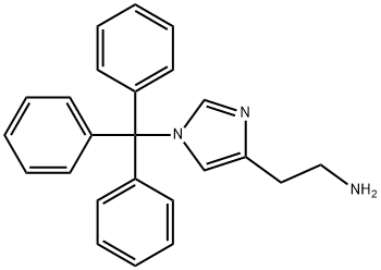 2-(1-TRITYL-1H-IMIDAZOL-4-YL)-에틸아민수화물 구조식 이미지