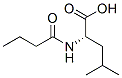 Leucine,  N-(1-oxobutyl)- Structure