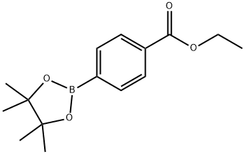 ETHYL 4-(4,4,5,5-TETRAMETHYL-1,3,2-DIOXABOROLAN-2-YL)BENZOATE 구조식 이미지