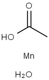 Manganese triacetate dihydrate 구조식 이미지