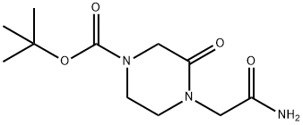 tert-butyl 4-(2-amino-2-oxoethyl)-3-oxopiperazine-1-carboxylate 구조식 이미지