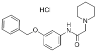 N-(m-Benzyloxyphenyl)-alpha-piperidinoacetamide hydrochloride Structure