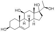 5-Pregnene-3beta,11beta,17,20beta-tetrol Structure