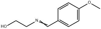 2-[(p-methoxybenzylidene)amino]ethanol  Structure