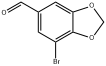 7-Bromobenzo[1,3]dioxole-5-carbaldehyde Structure