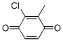 2,5-Cyclohexadiene-1,4-dione,  2-chloro-3-methyl- Structure