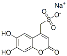 sodium 6,7-dihydroxy-2-oxo-2H-1-benzopyran-4-methylsulphonate Structure