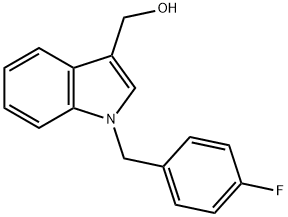 1-[(4-FLUOROPHENYL)METHYL]-1H-INDOLE-3-METHANOL Structure