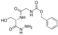 (N-(Benzyloxycarbonyl)glycyl)-l-serine hydrazide Structure