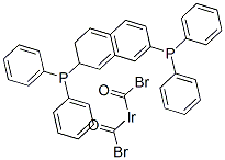 디브로모카르보닐히드로비스(트리페닐포스핀)이리듐 구조식 이미지
