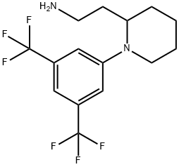 N1-[2-(2-PIPERIDYL)ETHYL]-3,5-DI(TRIFLUOROMETHYL)ANILINE 구조식 이미지