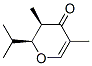 4H-Pyran-4-one,2,3-dihydro-3,5-dimethyl-2-(1-methylethyl)-,cis-(9CI) 구조식 이미지