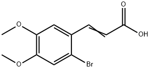 2-BROMO-4,5-DIMETHOXYCINNAMIC ACID 구조식 이미지