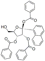 .beta.-D-리보푸라노사이드,1-나프탈레닐,트리벤조에이트 구조식 이미지