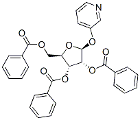 .beta.-D-Ribofuranoside, 3-pyridinyl, 2,3,5-tribenzoate Structure
