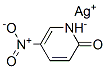 2(1H)-Pyridinone, 5-nitro-, silver(1+) salt Structure