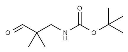 Carbamic acid, (2,2-dimethyl-3-oxopropyl)-, 1,1-dimethylethyl ester (9CI) Structure