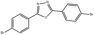 2,5-Bis(4-bromophenyl)-1,3,4-oxadiazole 구조식 이미지