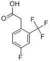 4-FLUORO-3-(TRIFLUOROMETHYL)PHENYLACETIC ACID 구조식 이미지