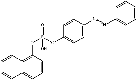 1-NAPHTHYL 4-PHENYLAZOPHENYL PHOSPHATE Structure