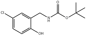 TERT-BUTYL 5-CHLORO-2-HYDROXYBENZYLCARBAMATE 구조식 이미지