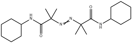 2,2'-아조비스(N-CYCLOHEXYL-2-METHYLPROPIONAMIDE) 구조식 이미지