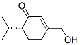 2-Cyclohexen-1-one,3-(hydroxymethyl)-6-(1-methylethyl)-,(6R)-(9CI) Structure