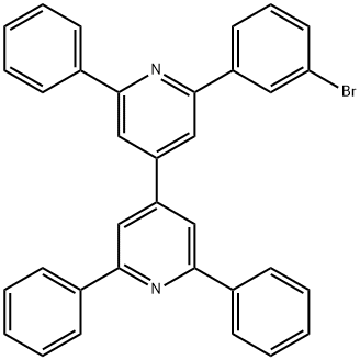 4,4'-Bipyridine, 2-(3-bromophenyl)-2',6,6'-triphenyl- 구조식 이미지