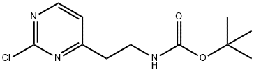 Carbamic acid, N-[2-(2-chloro-4-pyrimidinyl)ethyl]-, 1,1-dimethylethyl ester Structure