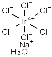 Sodium hexachloroiridate (IV) hexahydrate 구조식 이미지