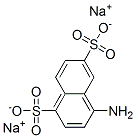 4-아미노나프탈렌-1,6-디술폰산,나트륨염 구조식 이미지