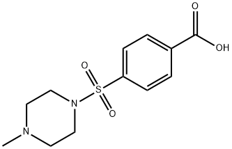 4-[(4-methylpiperazin-1-yl)sulfonyl]benzoic acid Structure