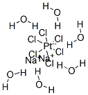 Sodium hexachloroplatinate(IV) hexahydrate 구조식 이미지