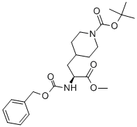 (S)-1-BOC-4-(2-CBZ-AMINO-2-METHOXYCARBONYL-ETHYL)PIPERIDINE 구조식 이미지