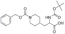 3-(1-Cbz-4-piperidyl)-2-(Boc-aMino)propanoic Acid Structure