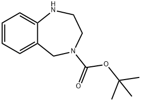 1,2,3,5-TETRAHYDRO-BENZO[E][1,4]DIAZEPINE-4-CARBOXYLIC ACID TERT-BUTYL ESTER Structure