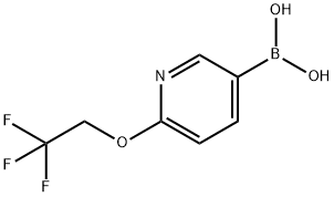 [6-(2,2,2-TRIFLUOROETHOXY)PYRIDIN-3-YL]BORONIC ACID Structure