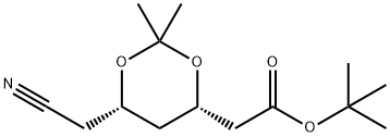 (4S-cis)-6-(Cyanomethyl)-2,2-dimethyl-1,3-dioxane-4-acetic Acid 1,1-Dimethylethyl Ester Structure