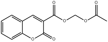 COUMARIN-3-CARBOXYLIC ACID ACETOXYMETHY& Structure