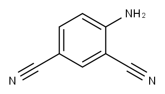 2,4-dicyanoaniline Structure