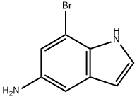 7-BROMO-1H-INDOL-5-AMINE
 Structure